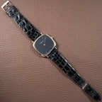 Audemars Piguet “TV Case” Oversize Dress Watch  18K White Gold Blue Dial Circa 1970s