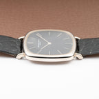 Audemars Piguet “TV Case” Oversize Dress Watch  18K White Gold Blue Dial Circa 1970s