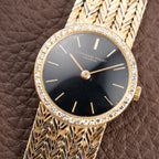 Audemars Piguet Tricolor Diamond Set 18K Gold Black Gilt Dial From 1950s