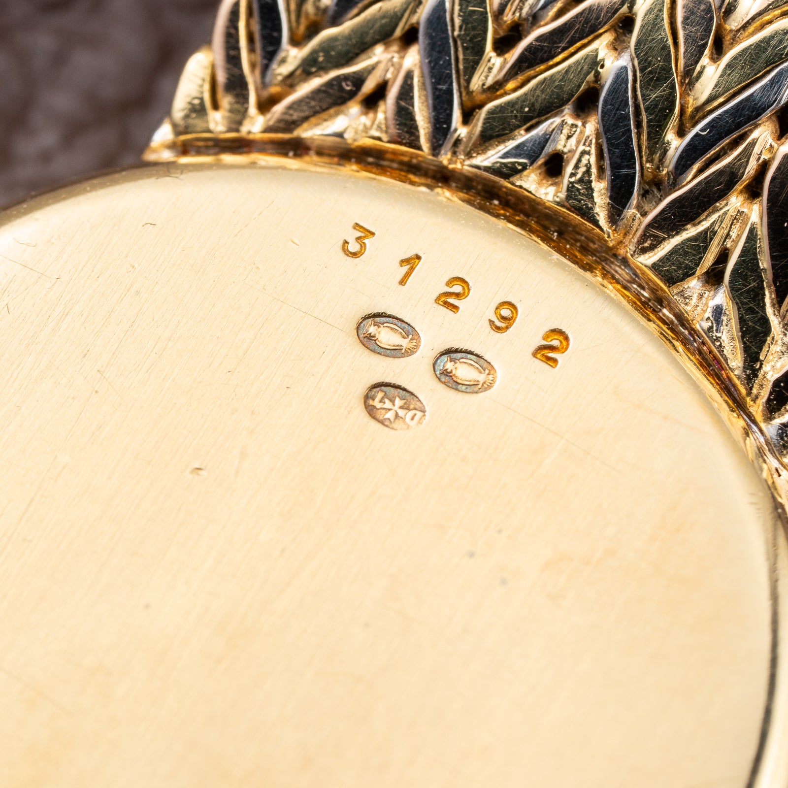 Audemars Piguet Tricolor Diamond Set 18K Gold Black Gilt Dial From 1950s