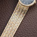 Audemars Piguet Tricolor Diamond Set 18K Gold Black Gilt Dial From 1950s