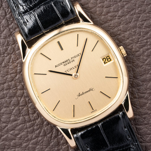 Audemars Piguet “Türler” Automatic 18k Yellow Gold Display Open Caseback from 1960s