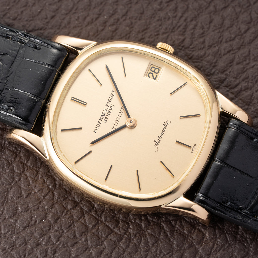 Audemars Piguet “Türler” Automatic 18k Yellow Gold Display Open Caseback from 1960s