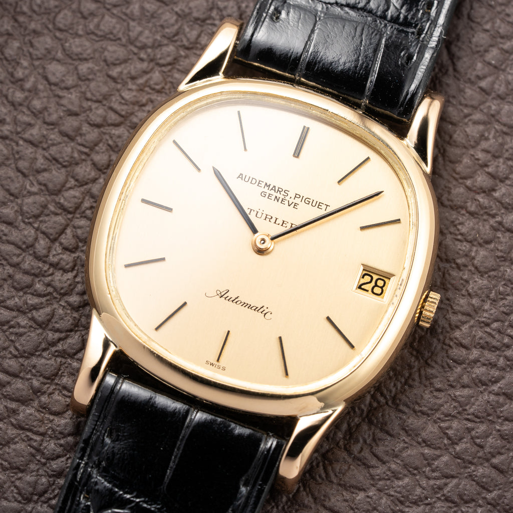 Audemars Piguet “Türler” Automatic 18k Yellow Gold Display Open Caseback from 1960s