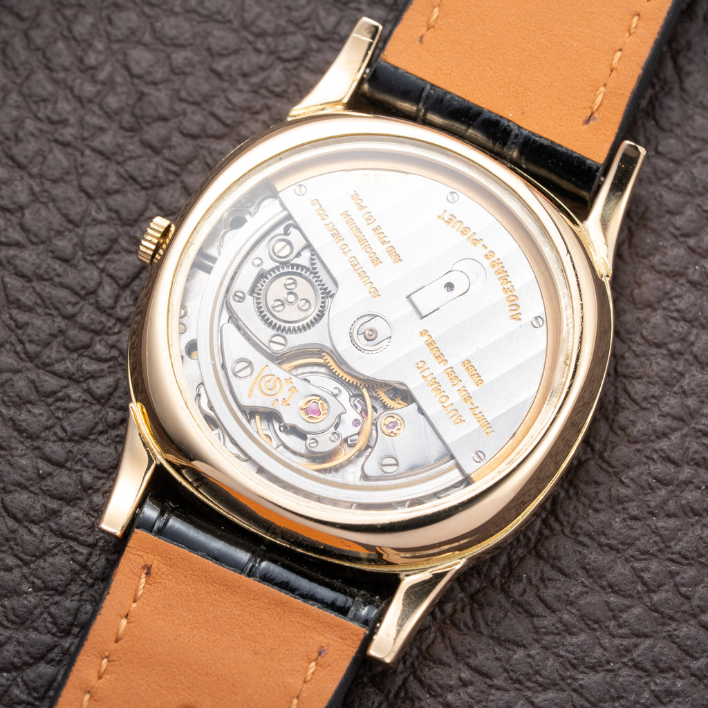 Audemars Piguet “Türler” Automatic 18k Yellow Gold Display Open Caseback from 1960s