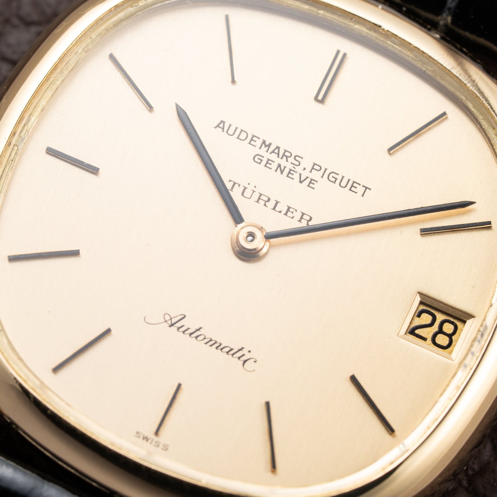 Audemars Piguet “Türler” Automatic 18k Yellow Gold Display Open Caseback from 1960s