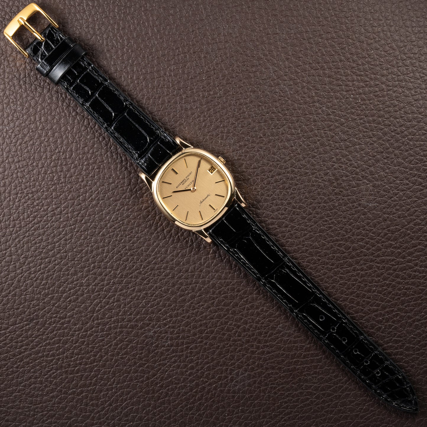 Audemars Piguet “Türler” Automatic 18k Yellow Gold Display Open Caseback from 1960s