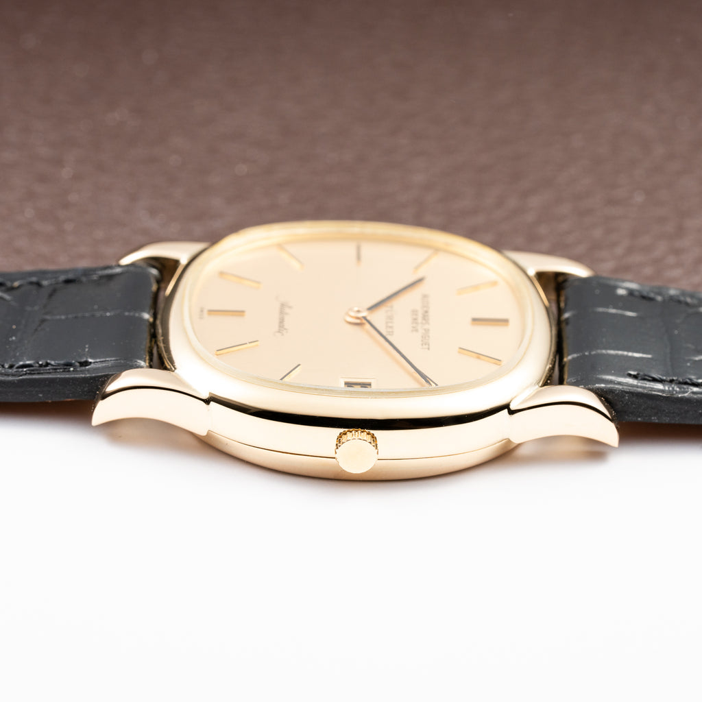Audemars Piguet “Türler” Automatic 18k Yellow Gold Display Open Caseback from 1960s