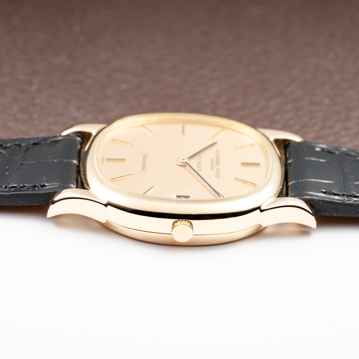 Audemars Piguet “Türler” Automatic 18k Yellow Gold Display Open Caseback from 1960s