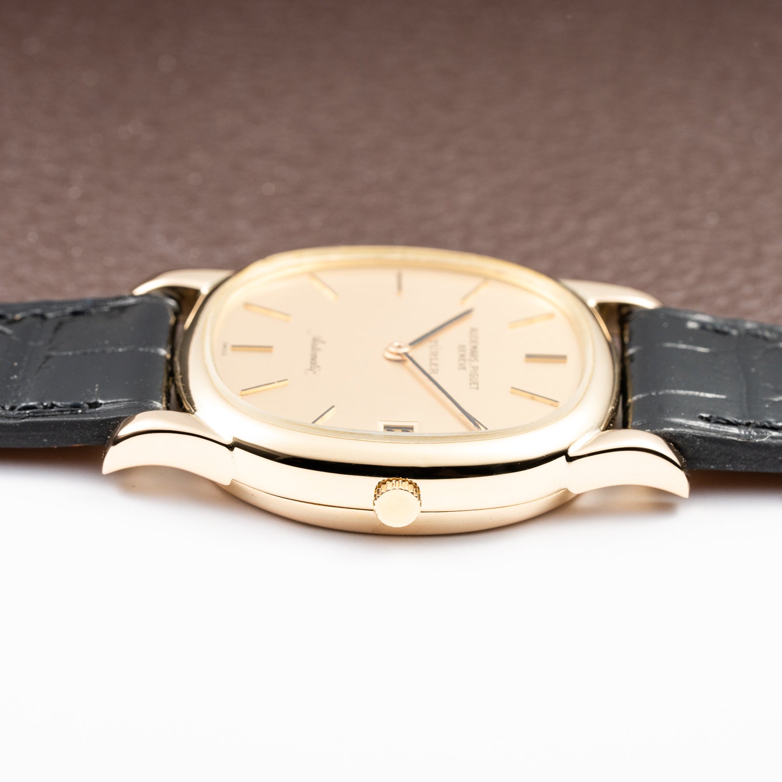 Audemars Piguet “Türler” Automatic 18k Yellow Gold Display Open Caseback from 1960s