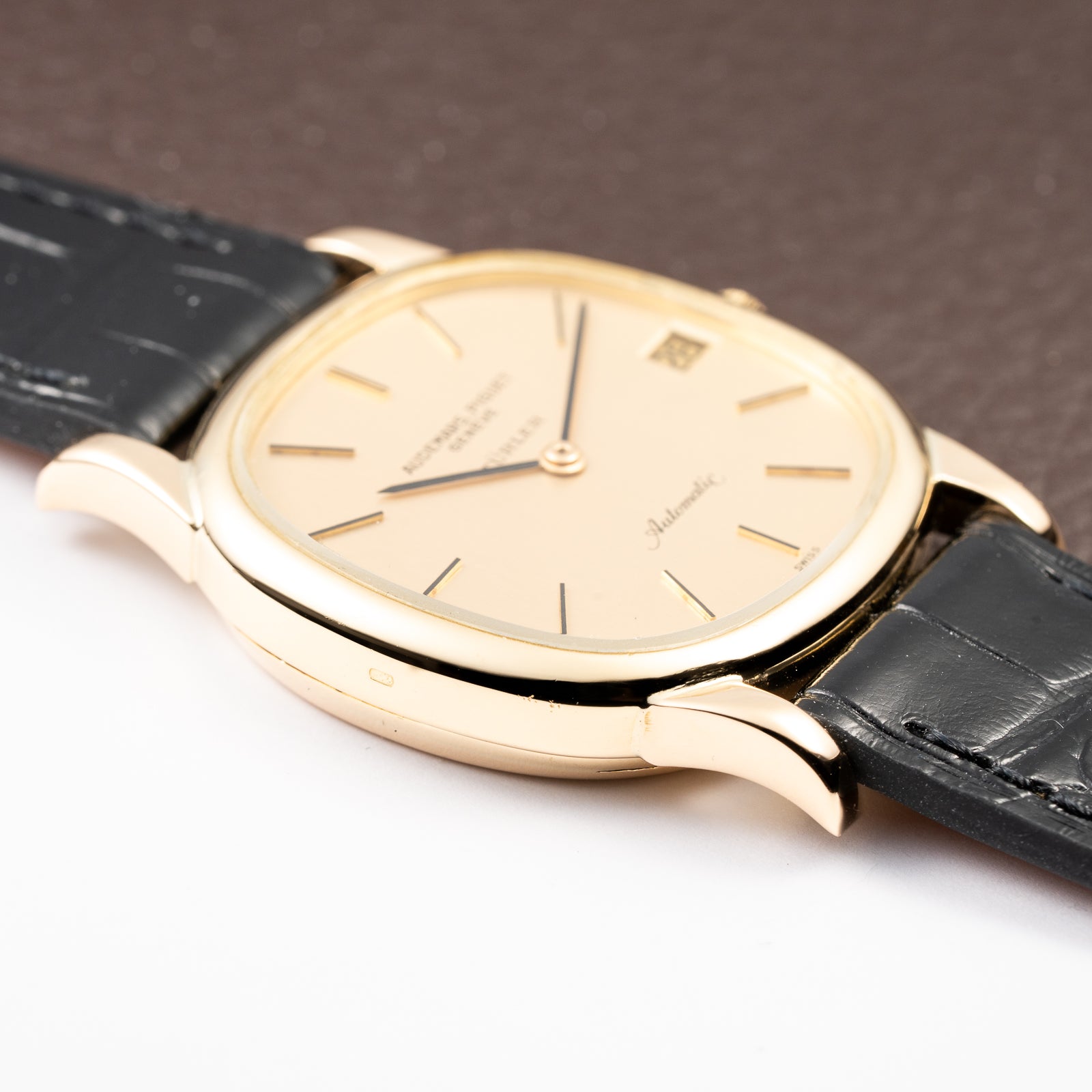 Audemars Piguet “Türler” Automatic 18k Yellow Gold Display Open Caseback from 1960s