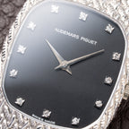 Audemars Piguet “Cobra” Matt Black Diamond Dial 18k White Gold Ref 14126BC from 1980s