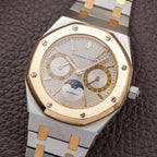 Audemars Piguet Royal Oak Day Date Moonphase Gold Steel Ref 25594SA from 1990s