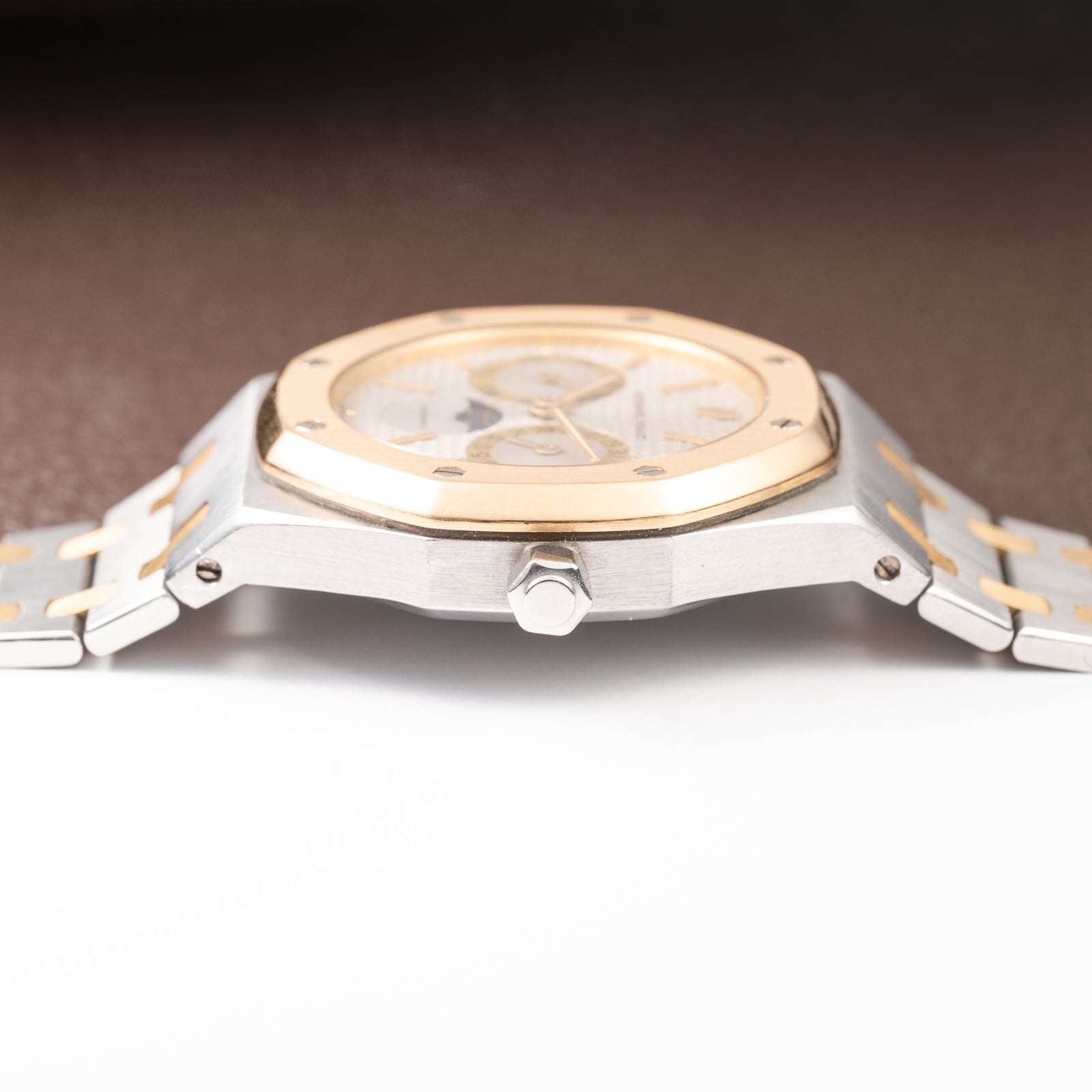 Audemars Piguet Royal Oak Day Date Moonphase Gold Steel Ref 25594SA from 1990s