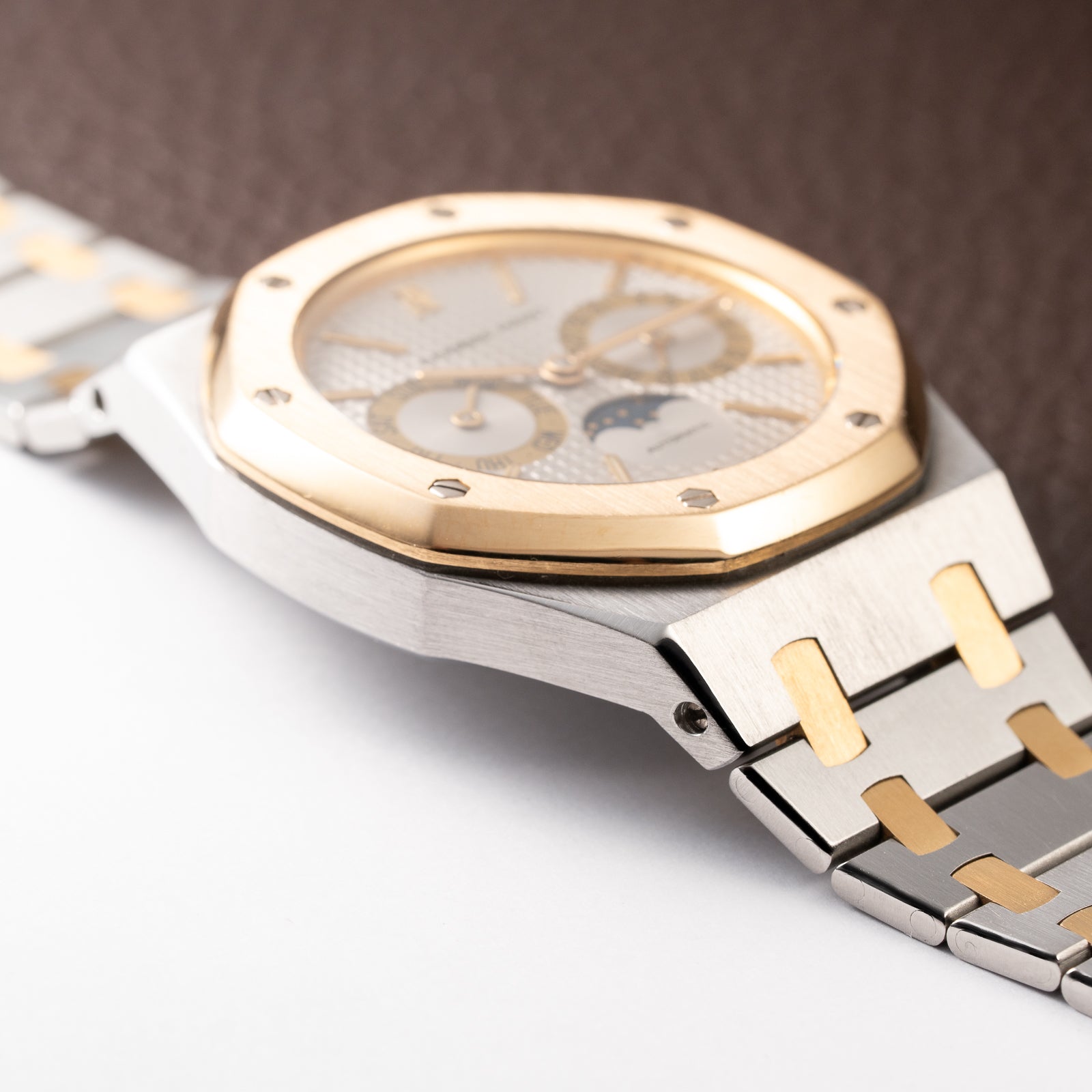Audemars Piguet Royal Oak Day Date Moonphase Gold Steel Ref 25594SA from 1990s