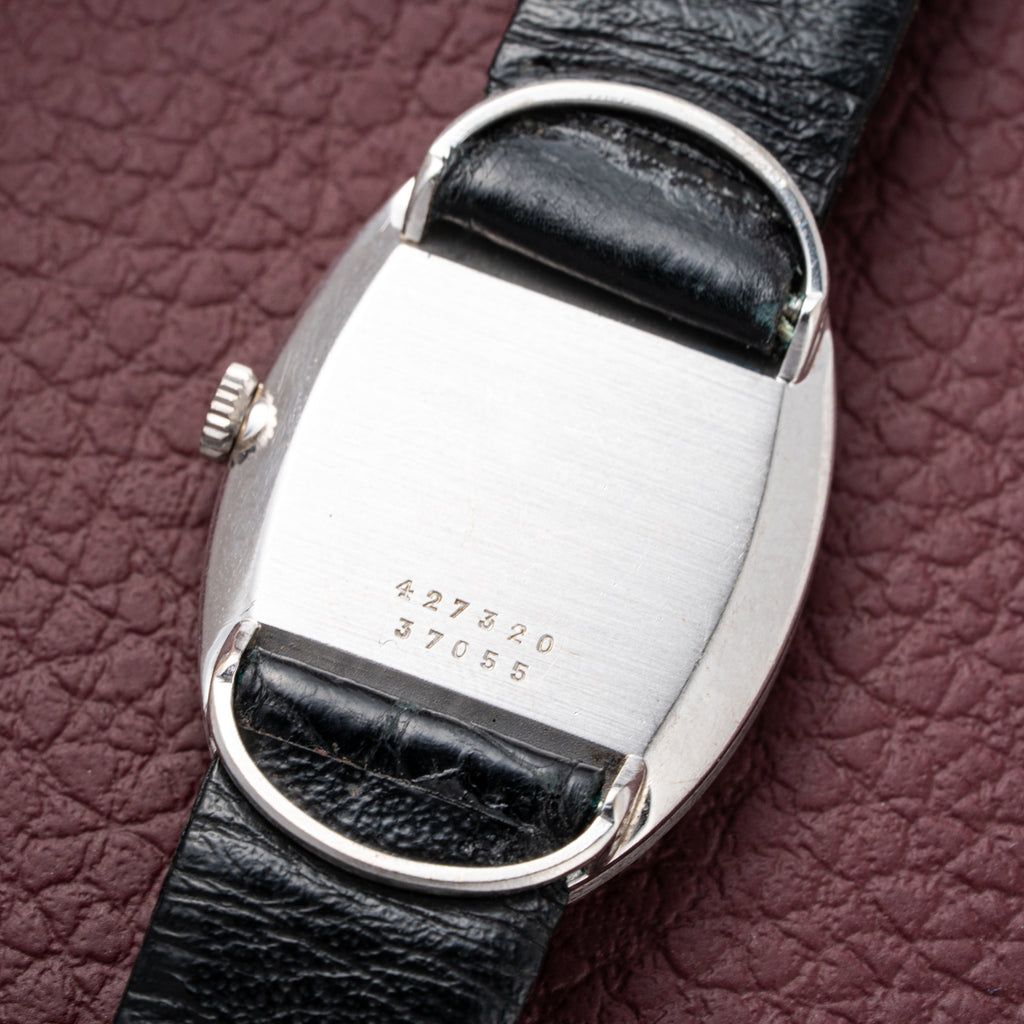 Baume & Mercier Baignoire Blue Ellipse 'night sky' 18k White Gold Ref 37055
