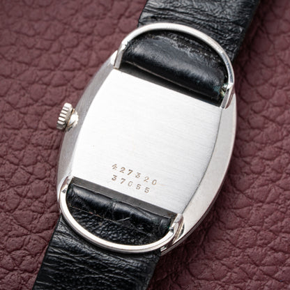 Baume & Mercier Baignoire Blue Ellipse 'night sky' 18k White Gold Ref 37055