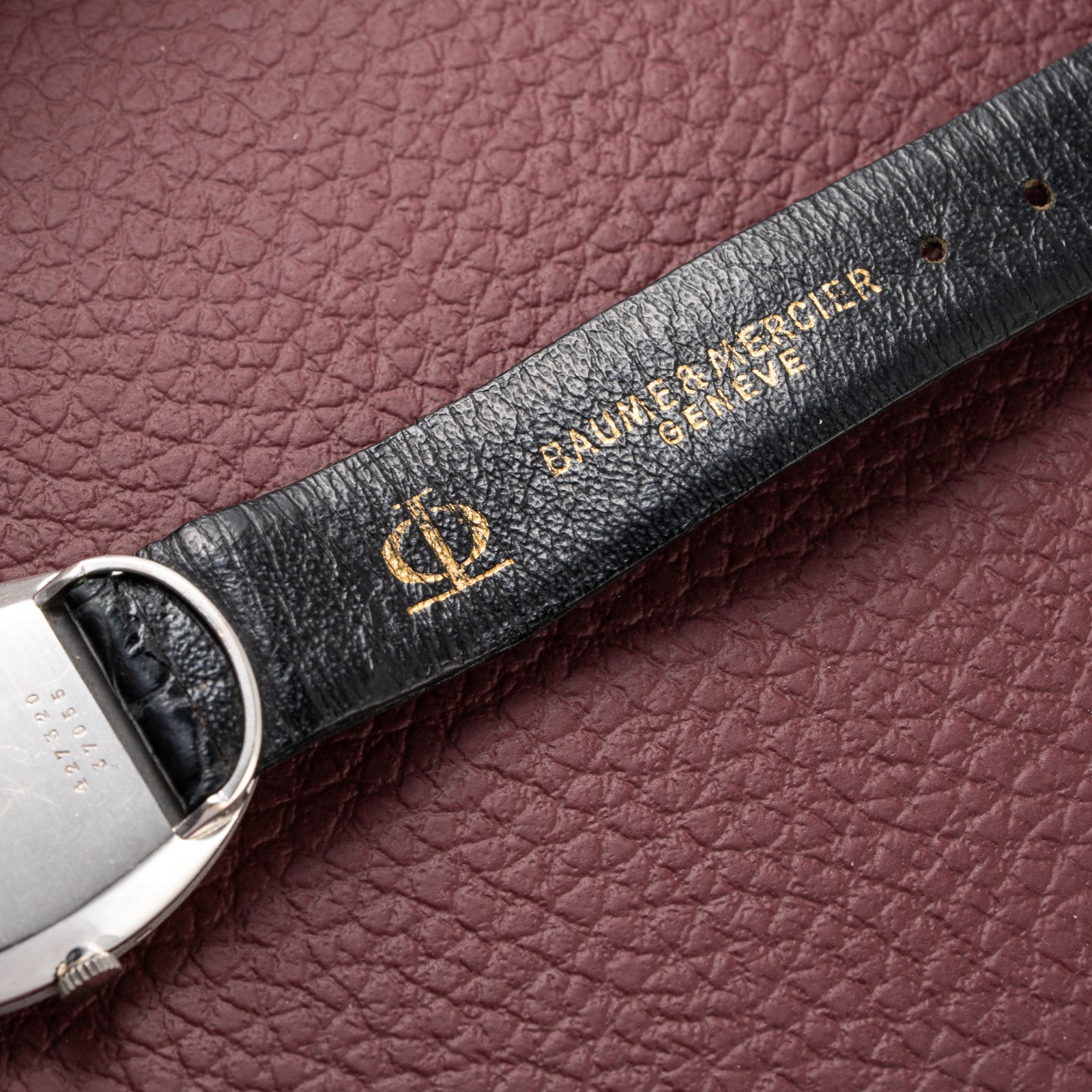 Baume & Mercier Baignoire Blue Ellipse 'night sky' 18k White Gold Ref 37055