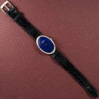 Baume & Mercier Baignoire Blue Ellipse 'night sky' 18k White Gold Ref 37055