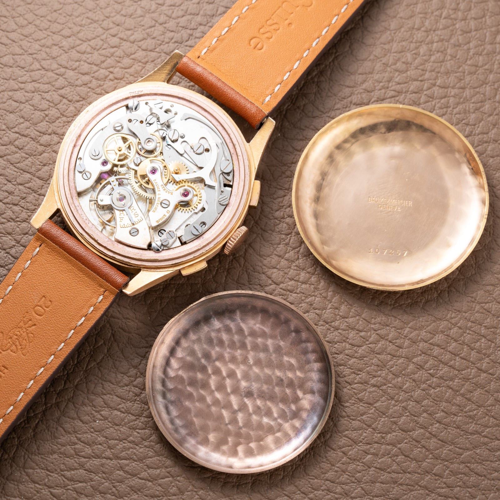 Baume & Mercier Genève Chronograph 18K Rosé Gold Oversize Ref. 3916