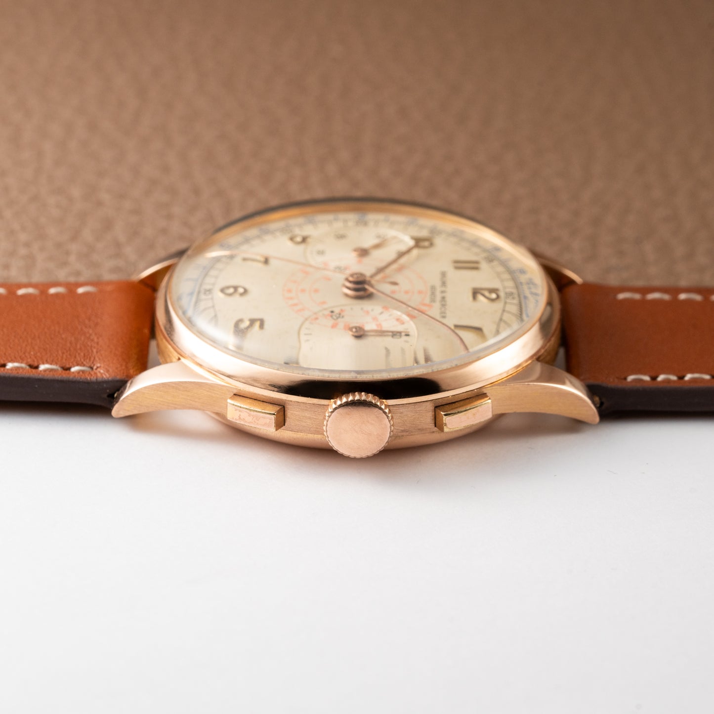 Baume & Mercier Genève Chronograph 18K Rosé Gold Oversize Ref. 3916