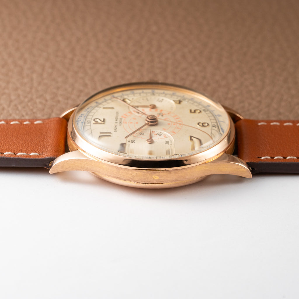 Baume & Mercier Genève Chronograph 18K Rosé Gold Oversize Ref. 3916