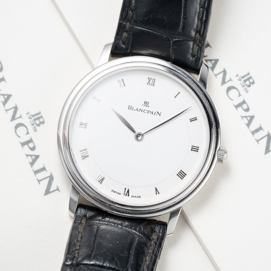 Blancpain Villeret Ultra-Slim Platinum 950 Full Set Ref 0021-3427-55 Circa 1990s