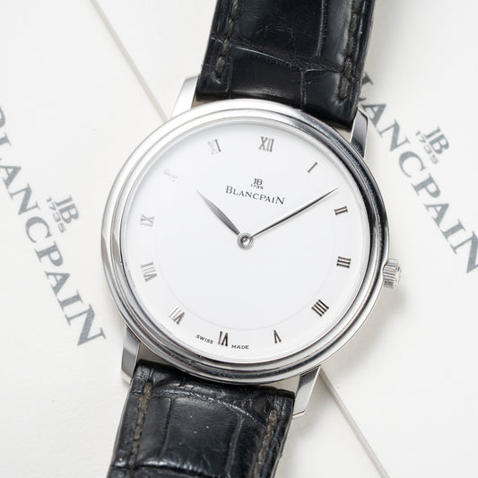 Blancpain Villeret Ultra-Slim Platinum 950 Full Set Ref 0021-3427-55 Circa 1990s