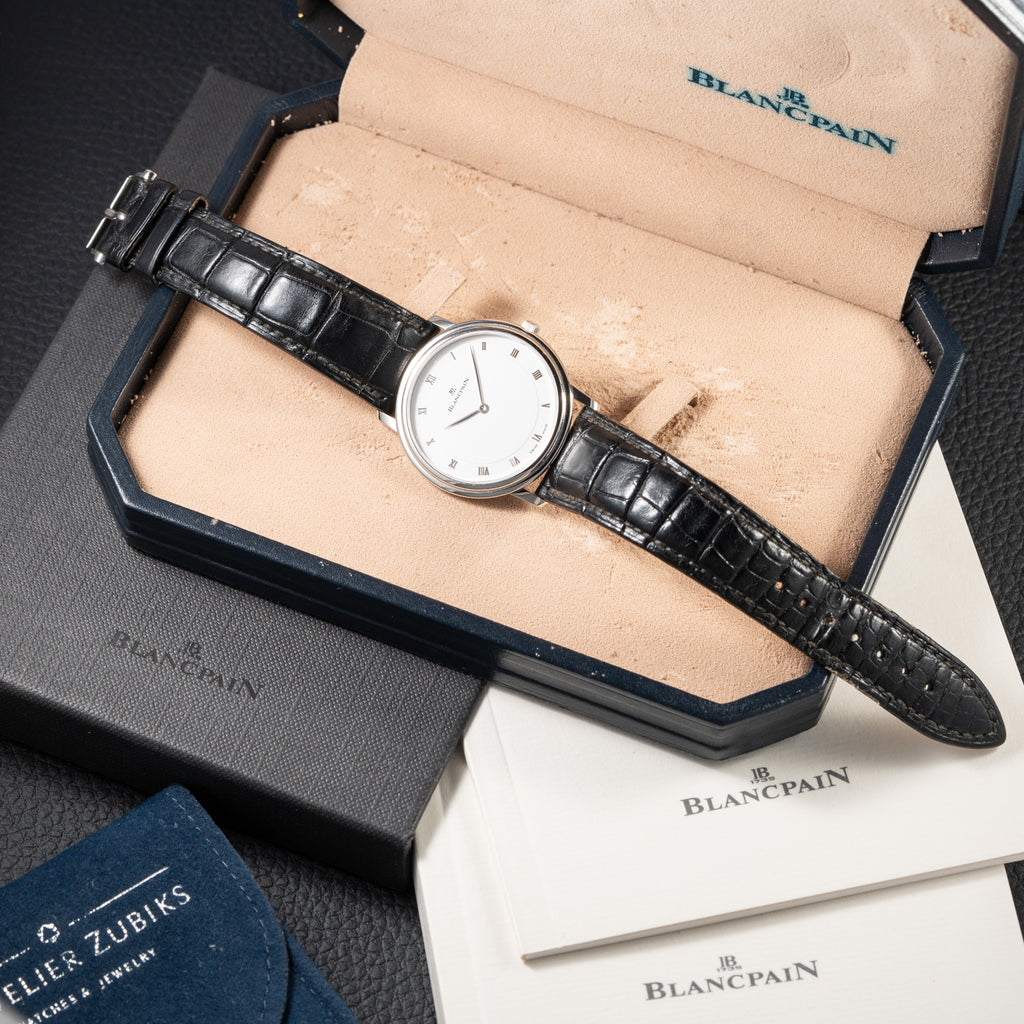 Blancpain Villeret Ultra-Slim Platinum 950 Full Set Ref 0021-3427-55 Circa 1990s