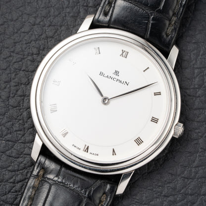 Blancpain Villeret Ultra-Slim Platinum 950 Full Set Ref 0021-3427-55 Circa 1990s