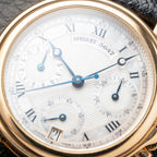 Breguet Marine Chronograph Mother of Pearl 18K Yellow Gold Automatic Ref 8490BA from 2010s