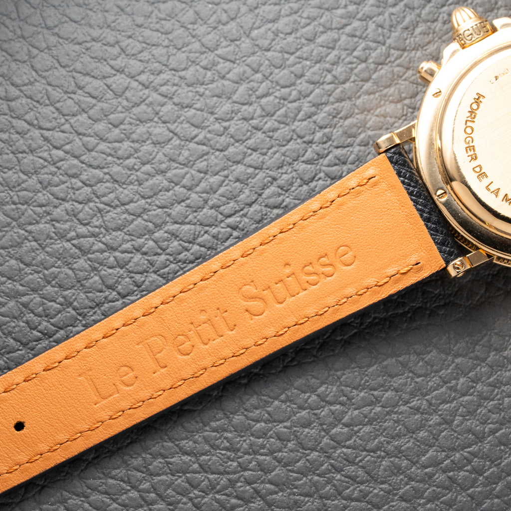 Breguet Marine Chronograph Mother of Pearl 18K Yellow Gold Automatic Ref 8490BA from 2010s