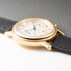 Breguet Marine Chronograph Mother of Pearl 18K Yellow Gold Automatic Ref 8490BA from 2010s