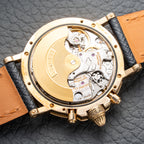 Breguet Marine Chronograph Mother of Pearl 18K Yellow Gold Automatic Ref 8490BA from 2010s