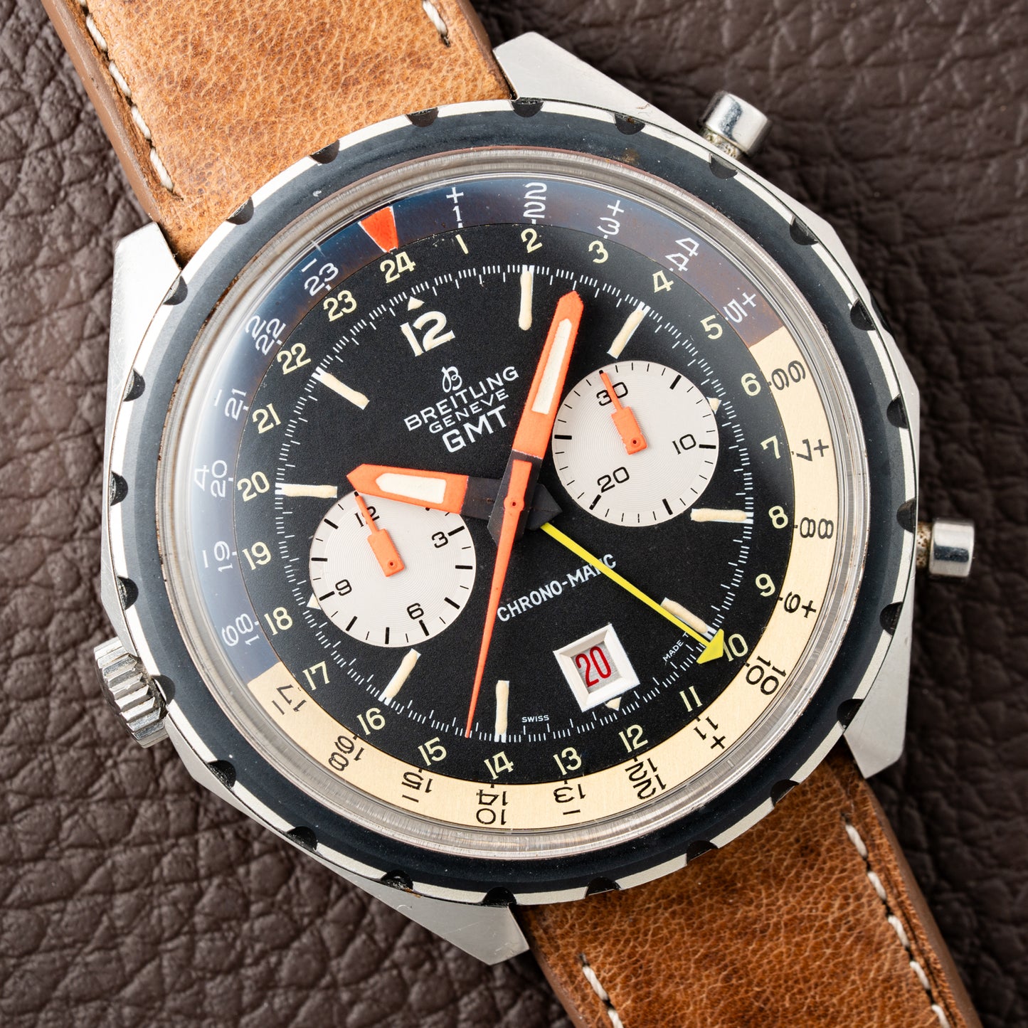 Breitling Chrono-Matic GMT Oversized Calibre 11  Ref. 2115 from 1970s