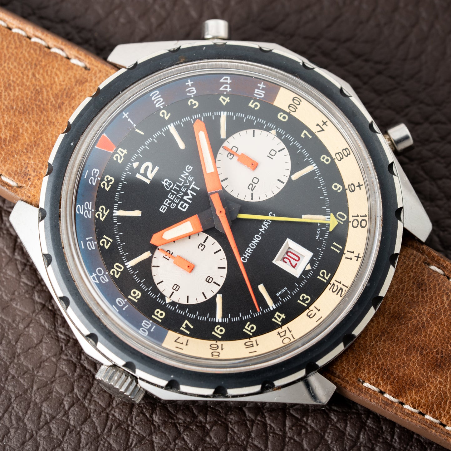Breitling Chrono-Matic GMT Oversized Calibre 11  Ref. 2115 from 1970s
