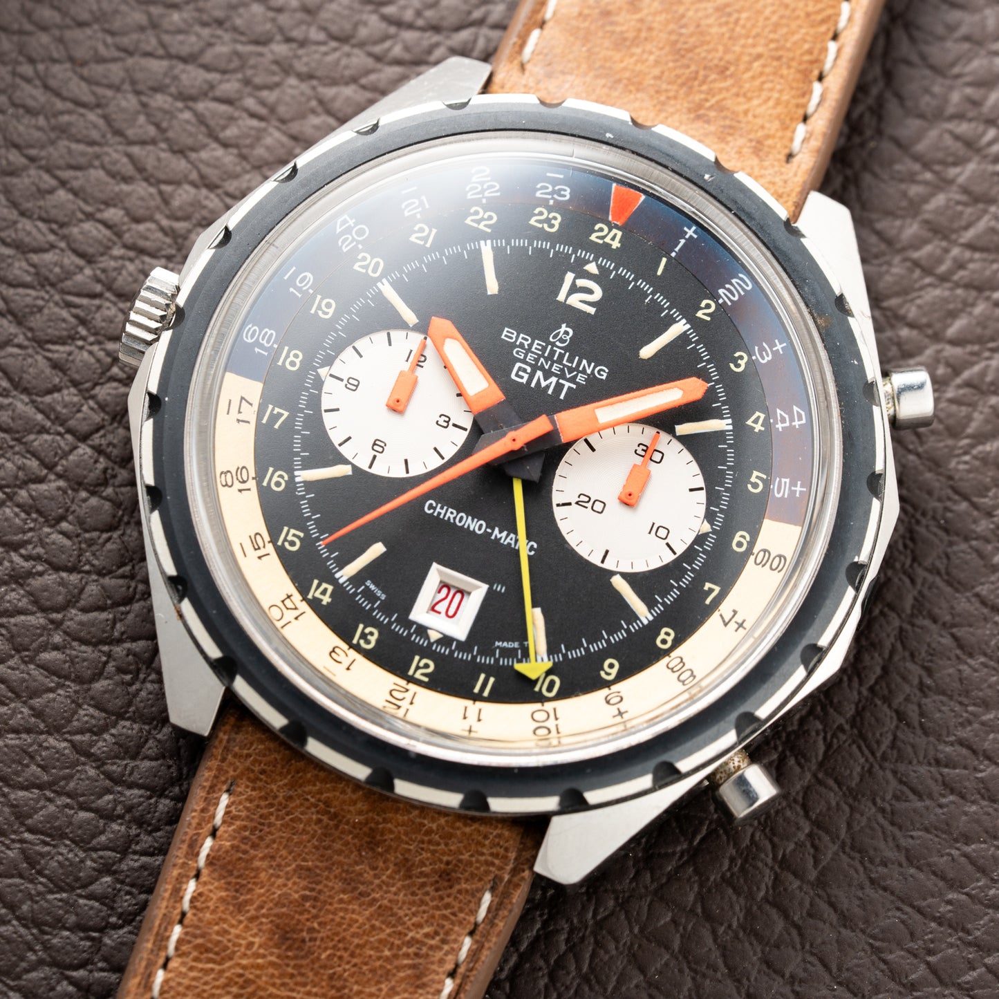 Breitling Chrono-Matic GMT Oversized Calibre 11  Ref. 2115 from 1970s
