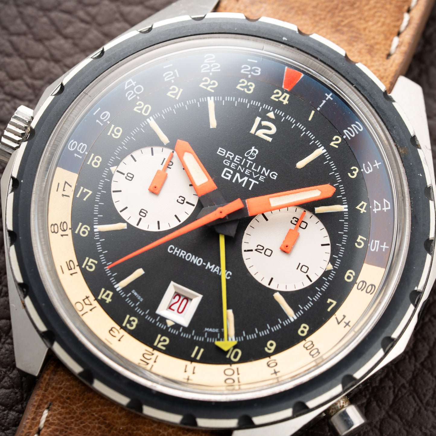 Breitling Chrono-Matic GMT Oversized Calibre 11  Ref. 2115 from 1970s
