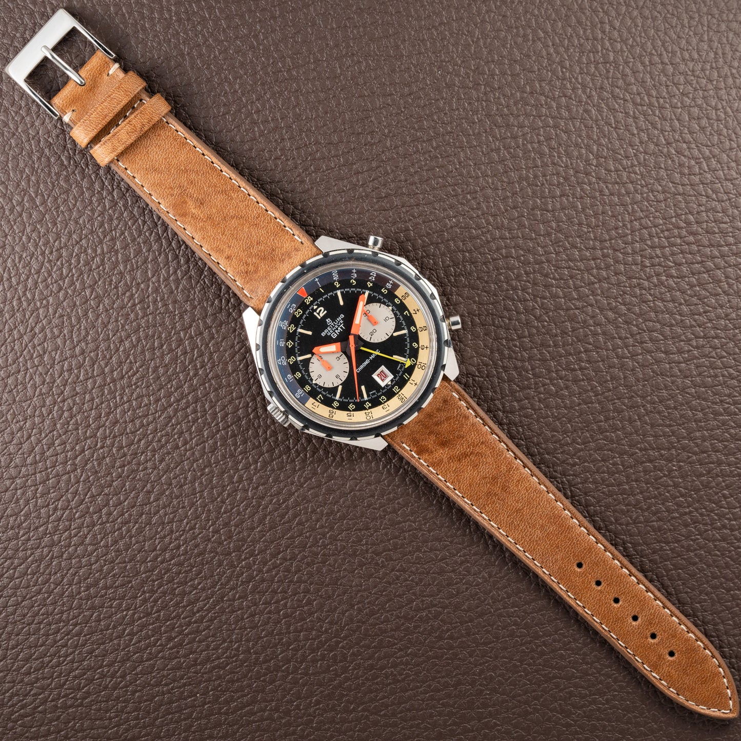 Breitling Chrono-Matic GMT Oversized Calibre 11  Ref. 2115 from 1970s