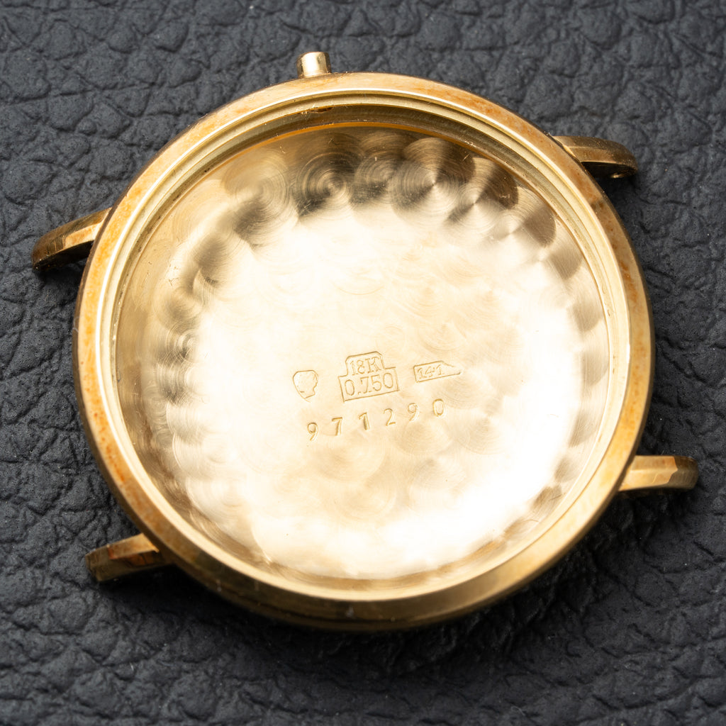 Breitling Genève Automatic Date Dress Watch Rare ‘String’ Textured Sunburst Dial 18K Yellow Gold Ref. 2605 from 1960s