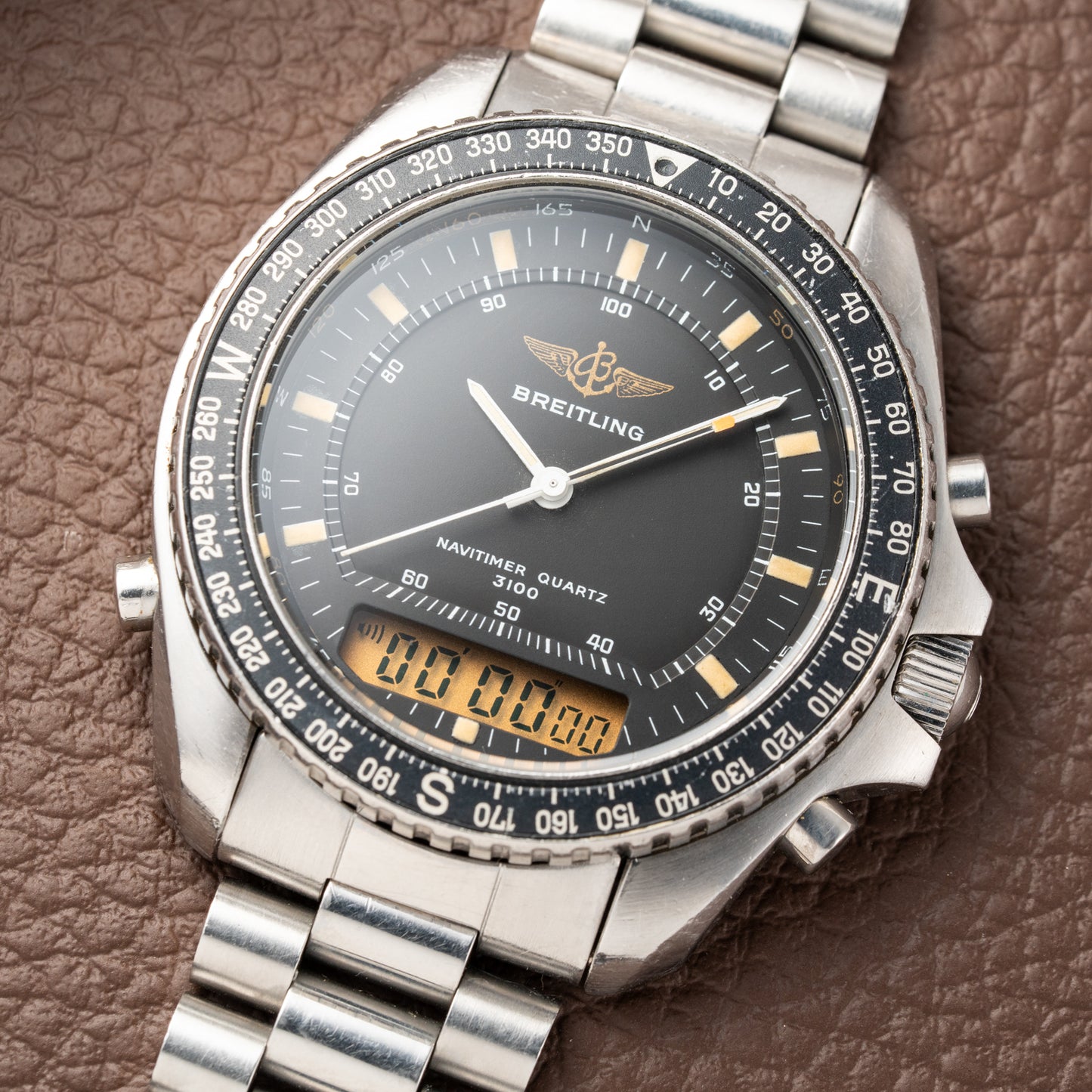 Breitling Pluton Navitimer Quartz 3100 Ref. A51037 1990s