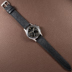 Breitling Premier Unpolished Black Gilt Dial Chronograph Venus 152 Ref 787 from 1940s
