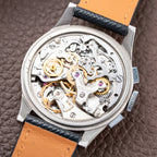 Breitling Premier Unpolished Black Gilt Dial Chronograph Venus 152 Ref 787 from 1940s