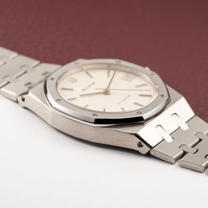 Bulova Automatic Royal Oak White Dial Ref. 4420101 from 1980s
