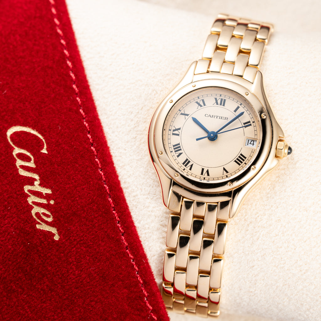 Cartier Cougar PM 18K Yellow Gold  Cartier Service 2026 Ref. 887906