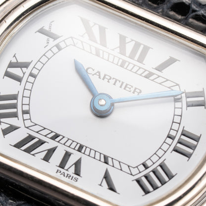 Cartier Ellipse Horizontal 'Paris' 18k White Gold PM Ref. 67081 from 1970s