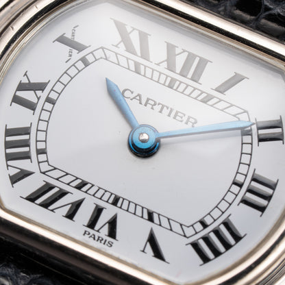 Cartier Ellipse Horizontal 'Paris' 18k White Gold PM Ref. 67081 from 1970s