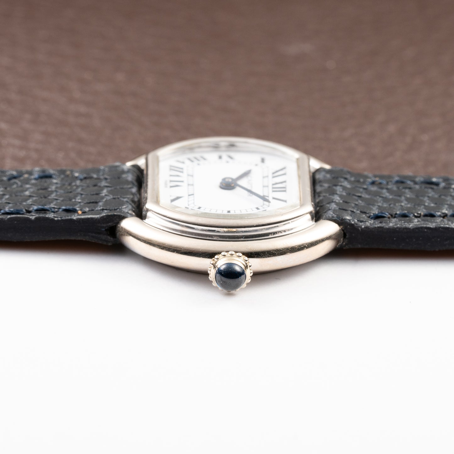 Cartier Ellipse Horizontal 'Paris' 18k White Gold PM Ref. 67081 from 1970s