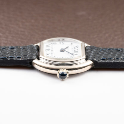 Cartier Ellipse Horizontal 'Paris' 18k White Gold PM Ref. 67081 from 1970s