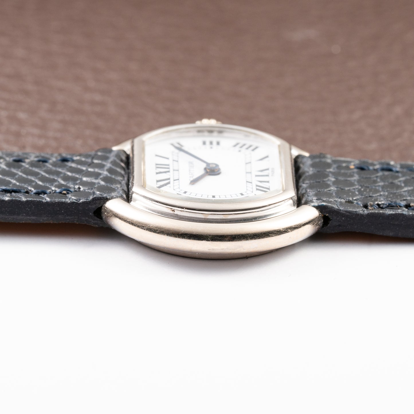 Cartier Ellipse Horizontal 'Paris' 18k White Gold PM Ref. 67081 from 1970s